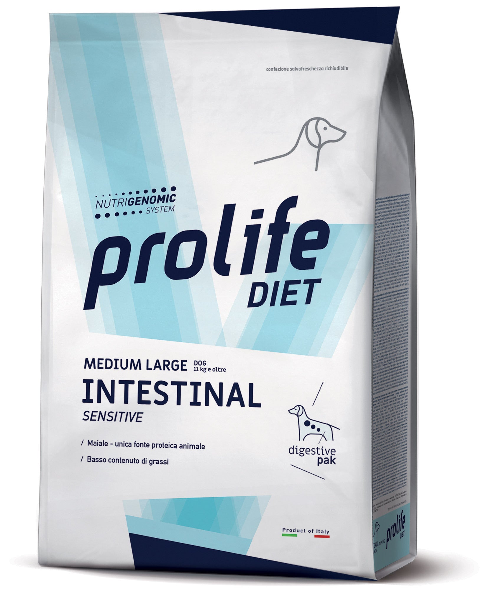 Prolife Diet Medium/Large Intestinal Sensitive 2kg - Crocchette Cane Prolife Diet Medium/Large Intestinal Sensitive 2kg - Crocchette Cane